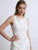 Vestido Europeu de Deusa em Acetato com Fenda Haute Couture para Casamentos, Festas e Eventos Formais