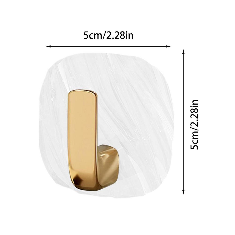 Adhesive Towel Hooks 4 Pieces Waterproof Heavy Duty Sticky Hooks Robe Hanger Bathroom Hardware For Porches Bedside Bathroom And