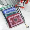 Islamic Prayer Mat Portable Travel Foldable Prayer Rug With Beads for Muslim Office Business Trip Worship