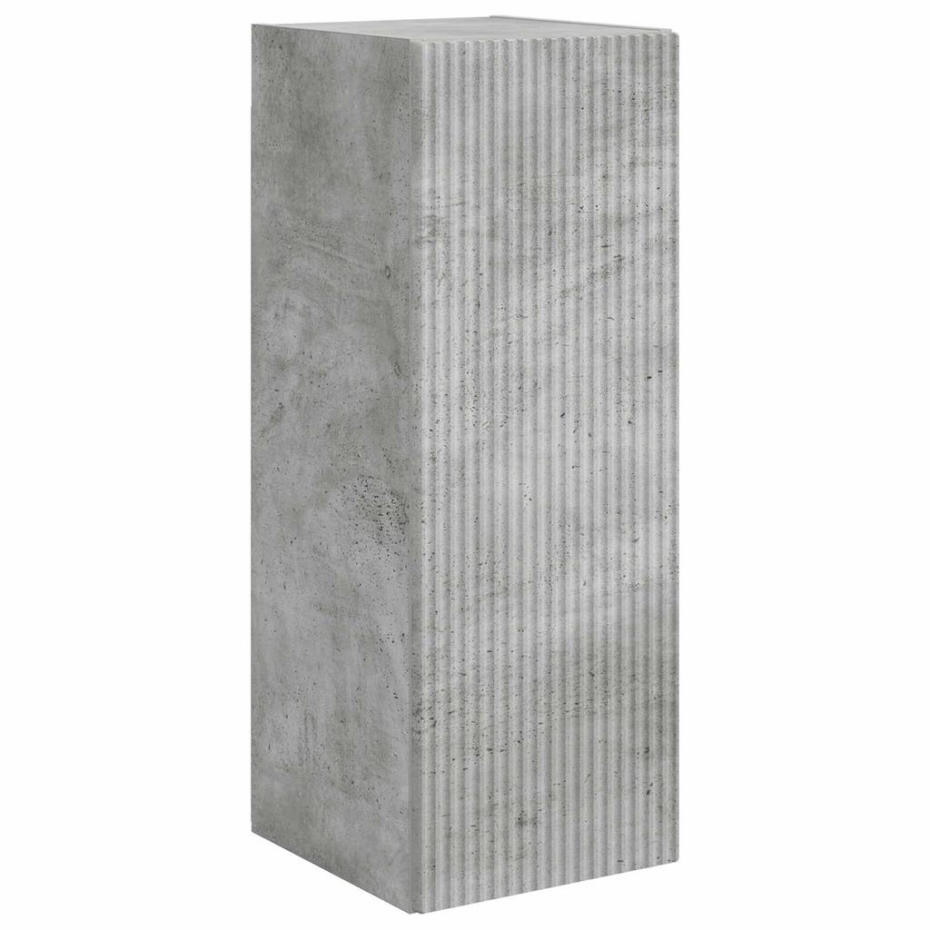 Wall Mounted TV Cabinet Set 2 pcs Concrete Grey Particleboard