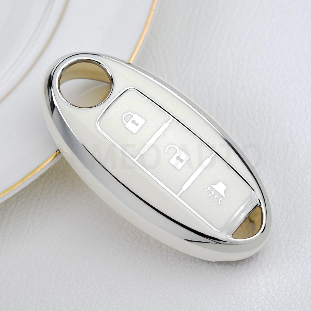 3 Buttons Protect Cover For NISSAN Maxima Altima Versa Sentra Sunny Sylphy Teana Qashqai X-Trail Juke TPU Car Key Shell Case Fob