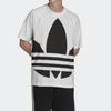 Adidas Originals Big Trefoil Boxy Tee With Oversized Logo Print Men Tops White FM9903