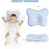 Baby Pillow Newborn Prevents Flat Head Cushion Sleeping Support, Toddler Pillow In Memory Foam