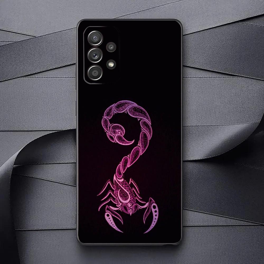

Cool insect Scorpion Phone Case For Samsung Galaxy A13,A21s,A22,A31,A32,A52,A53,A71,A80,A91 Soft Black Phone Cover Samsung a40