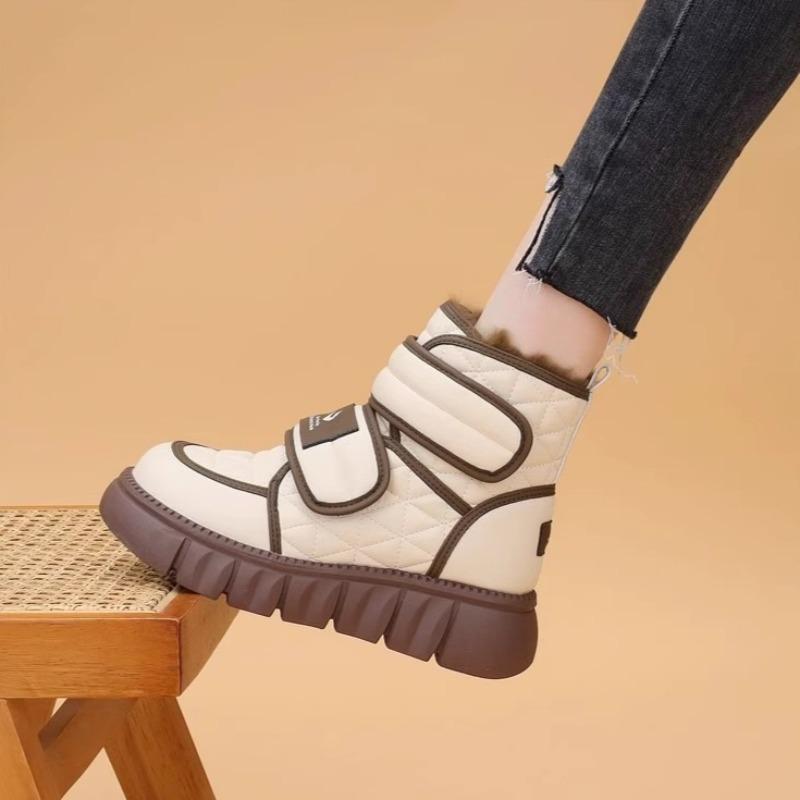 Stivali da Neve Invernali Caldi per Bambine Scarpe in Cotone Antiscivolo con Suola Morbida per Bambini di Taglie Medie e Grandi Stivaletti Corti Imbottiti in Pile e Spessi