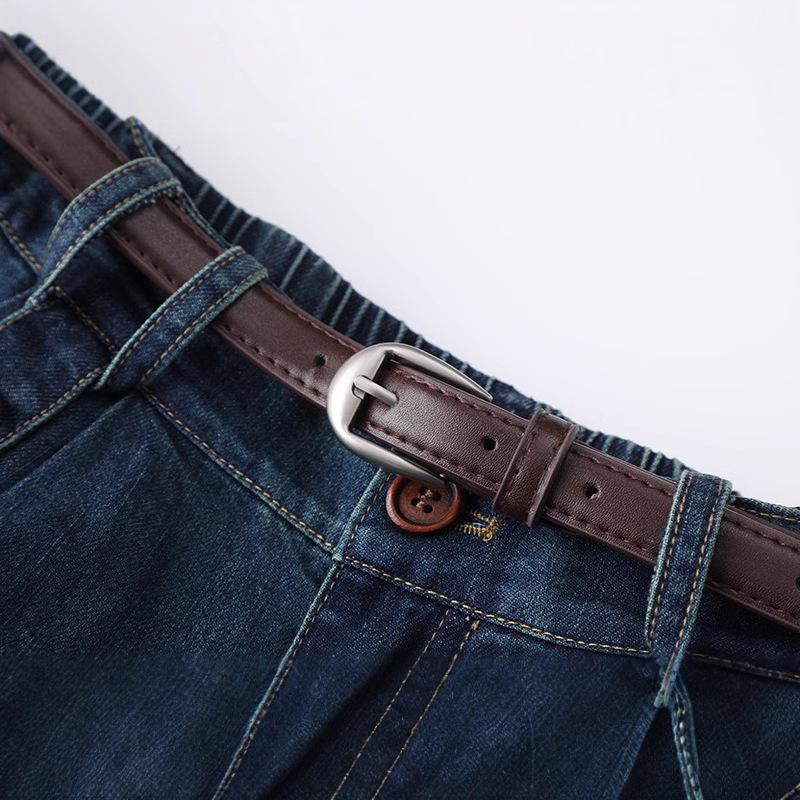 2025 Dámská džínová midi sukně s vysokým pasem - Kolekce jaro/léto