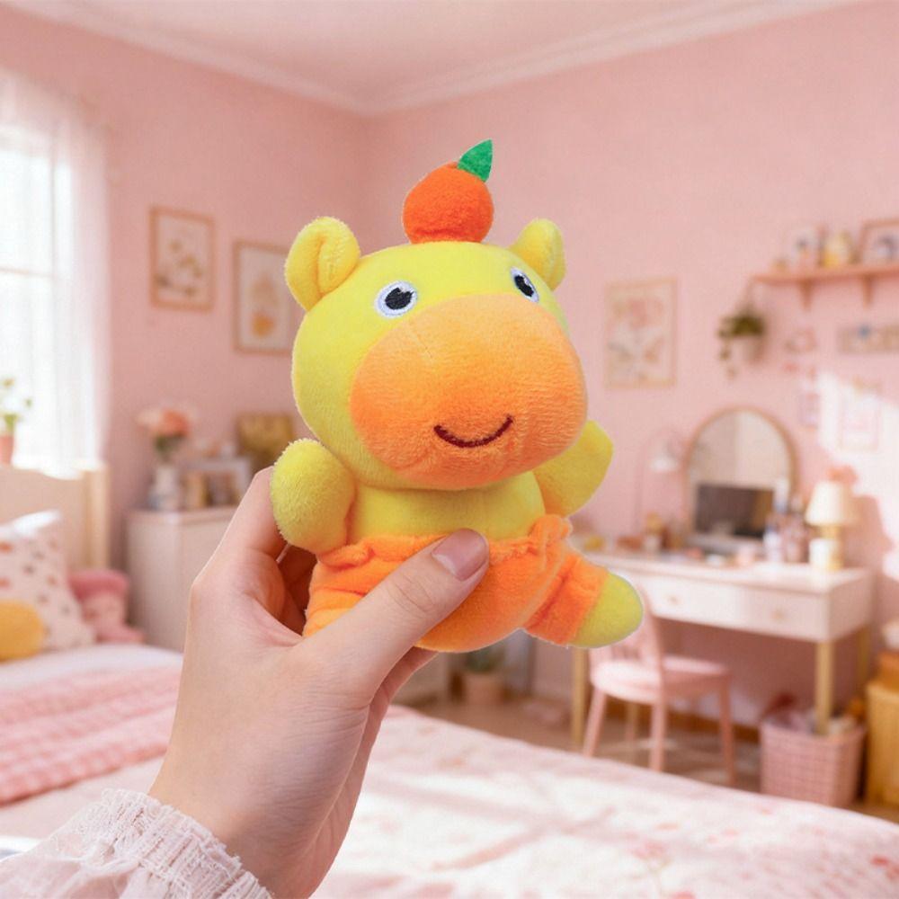Cute Capybara Lulu Plush Keychain Lovely Dolphin LULU Plush Doll Stuffed Animal Key Ring  Kids Toy