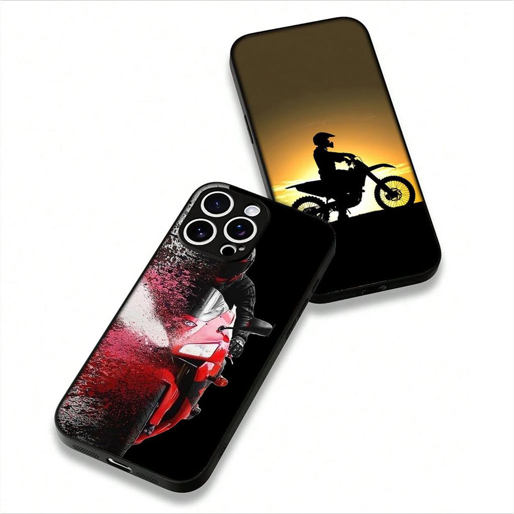Coque Cover for Apple iPhone 16 11 13 14 15 Pro Max 7 6 8 Plus SE2 SE3 + 16E SE 2022 Case Moto Cross Motorcycle Sports Mobile