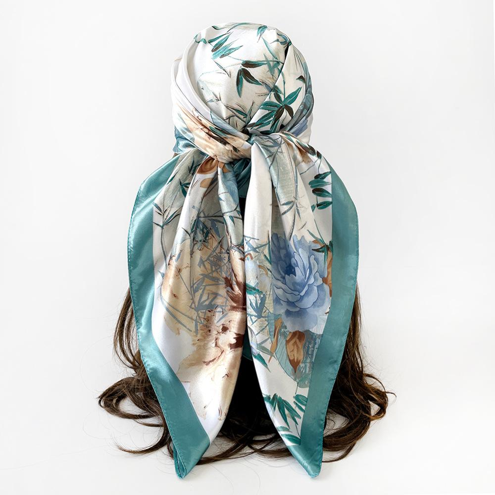 90cm Rayon Scarf – New Floral Print Scarf: A Stylish and Versatile Shawl for Women