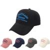 Solid Color Embroidery Letter Baseball Cap Cotton Peaked Cap Apparel Accessories Sun Hat  Girl