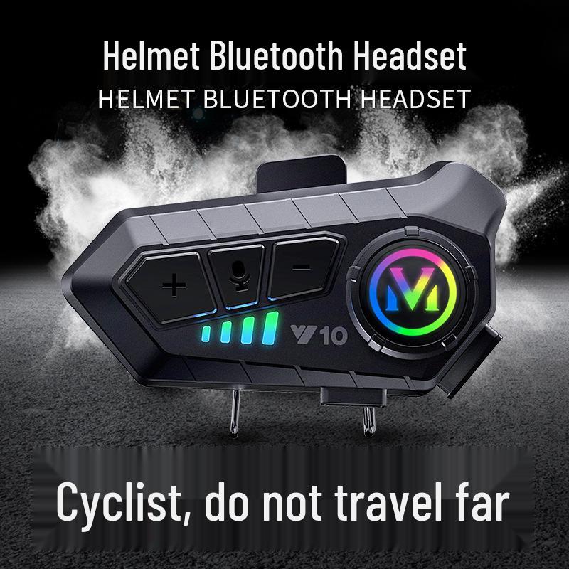 Y10 Bluetooth Motorcycle Helmet with Built-in Intercom and Waterproof Design.
