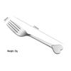 Stainless Steel Heart-Shaped Dessert and Fruit Fork Set for Kids