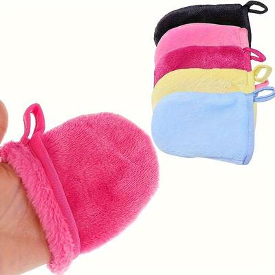 Facial Deep Cleansing Reusable Makeup Remover Gloves Soft Microfiber Cleansing Makeup Remover Gloves Cleansing Towel for Face