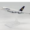 Lufthansa Airbus A380 Diecast Alloy Model Airplane, 16cm - Ready-to-Display Collectible