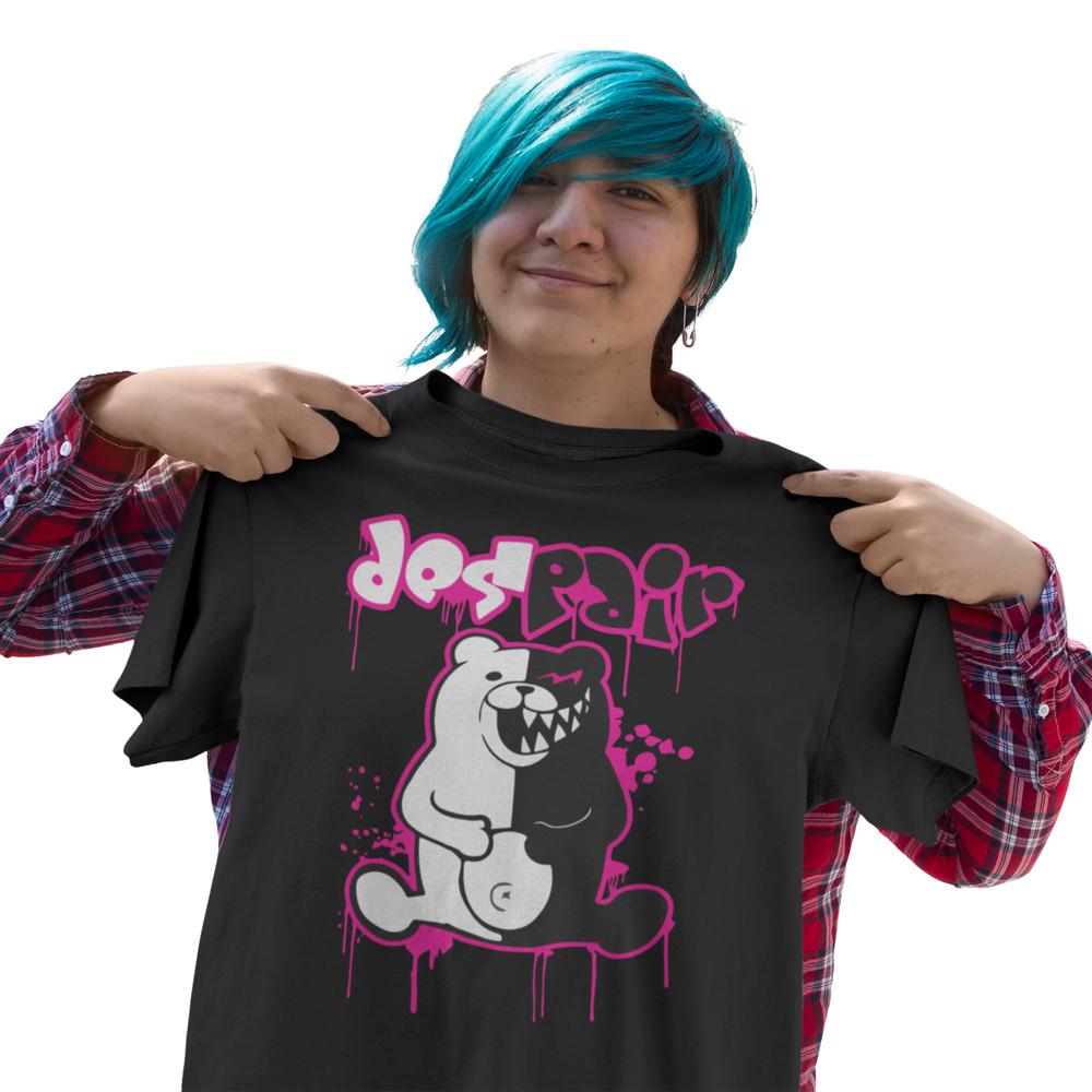 

Danganronpa Junko Komaeda,Monokuma Despair Manga Monobear,Hopes t shirt 4XL