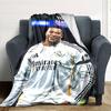 Mbappé Customize Text Blanket Gift Personalized Blanket Comfortable Versatile for Chair Seaside Living Room Bed Four Seasons Multipurpose