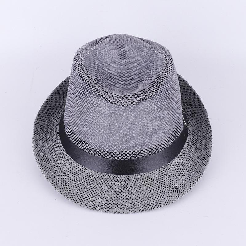 Men's and women's jazz top hats, middle-aged and elderly linen sun hats, jazz hats, men's summer top hats