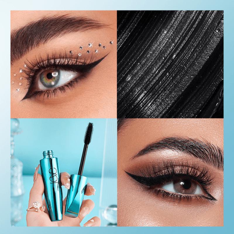 Mascara Extra-Volumizzante - Ricciolo Drammatico & Allungamento Estremo, Formula Waterproof a Lunga Tenuta, Resistente alle Macchie, Nero Intenso