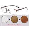 Metal Alloyalloy Photochromic Myopia Eyeglasses Women Men Prescription Spectacles Eyewear +0.5 +0.75 +1 +1.25 +1.5 +2 +2.5 +3.0+