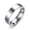 6mm Trendy Stainless Steel Black Rings for Women And Men Fashion Wedding  Wholesale Charm