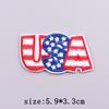 Нашивки в американском стиле, термонаклейки для одежды, вышитые нашивки с изображением белоголового орлана на одежде, наклейки на День независимости США