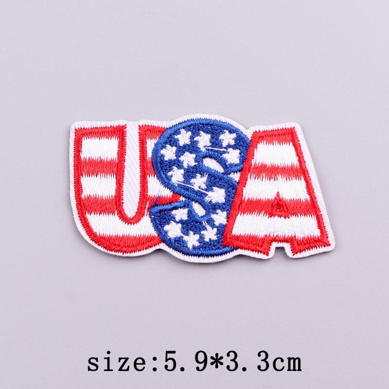Нашивки в американском стиле, термонаклейки для одежды, вышитые нашивки с изображением белоголового орлана на одежде, наклейки на День независимости США