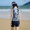 Conservative Split Swimsuit Women's Belly Cover Slimming Sexy Swimming Pool Hot Large Size Sports Suit