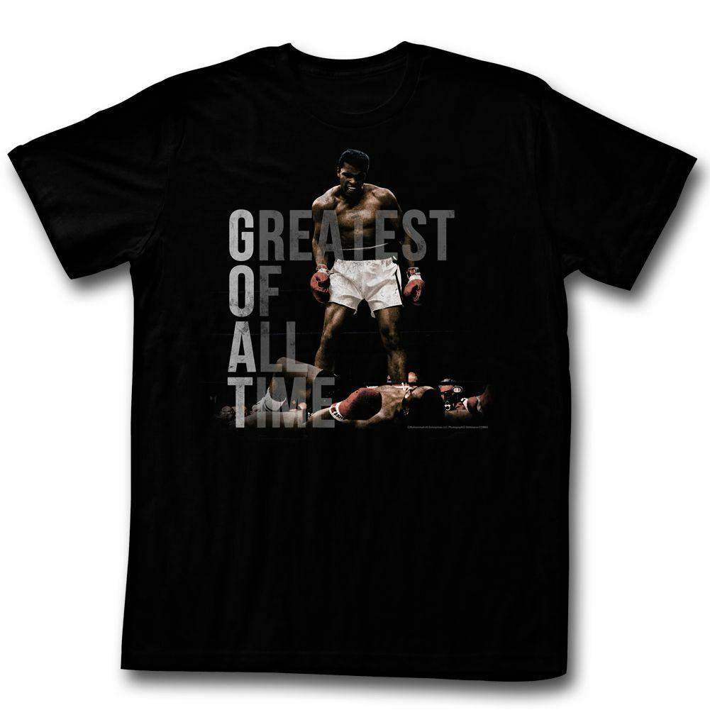 Muhammad Ali Greatest Of All Time Black Adult T-Shirt Mens Womens Tees Top 3XL
