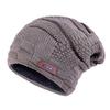 Hat Men's Autumn and Winter Fleece Warm Wool Knitted Hat Warm Fashion Pullover Hat Wool Hat