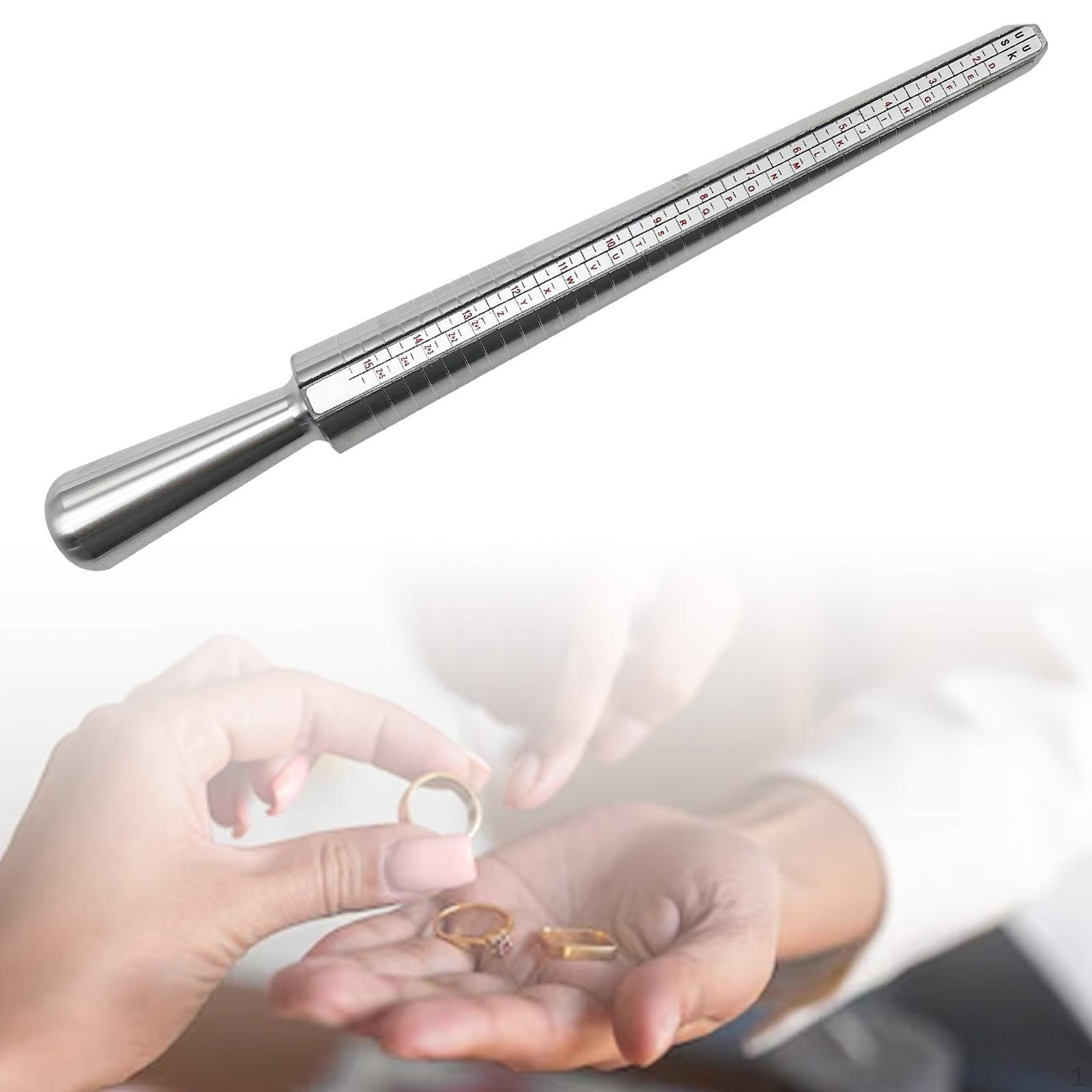 

Металлический кольцемер Алюминиевый,Портативный,Ремонт деформированных колец для женщин мужчин Прочный Практичный US UK