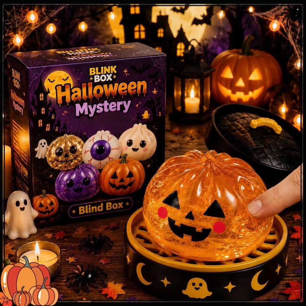 Squeezing Happy Ghost Dumplings Halloween Dumplings - Elasticity and Rebound to Relieve Stress - Terrifying Toy