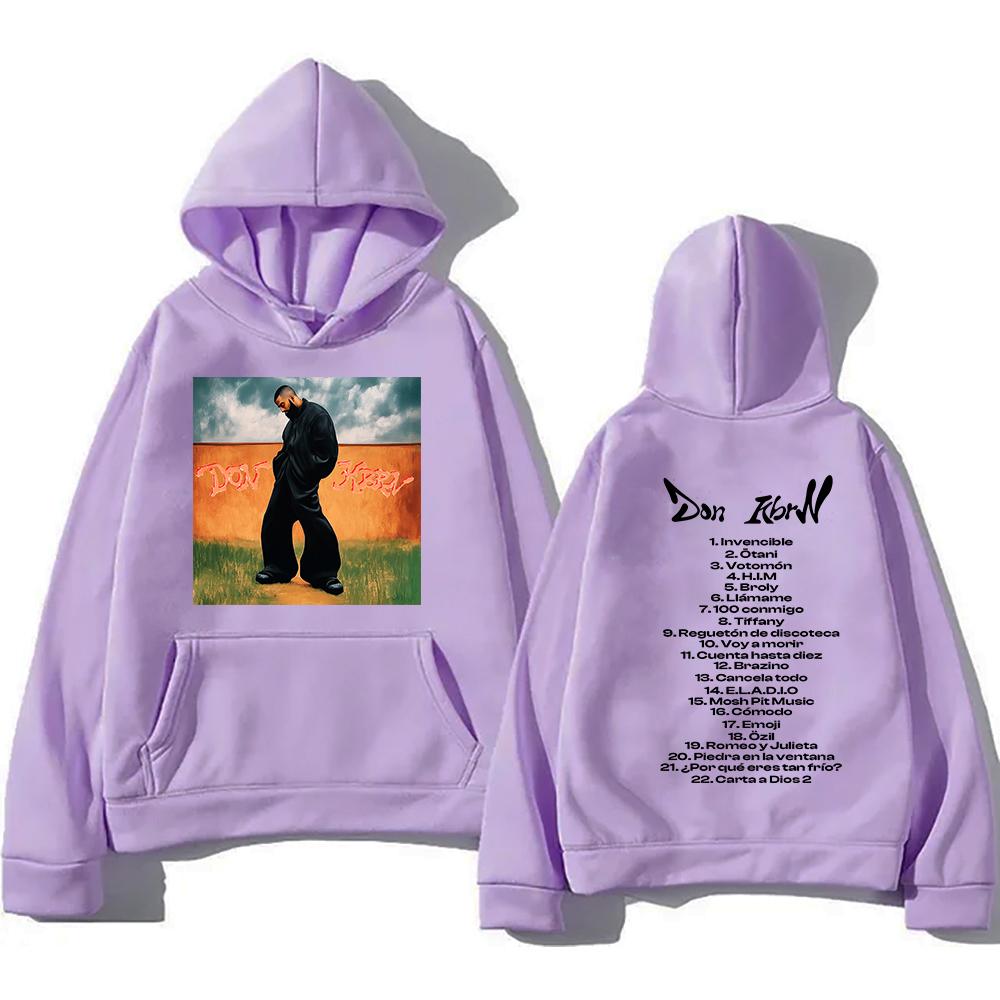 Eladio Carrión Hoodie 2025 New Album DON KBRN Men/women Hoodies Harajuku Aesthetic Winter Clothes Pullover Sweatshirt Vintage