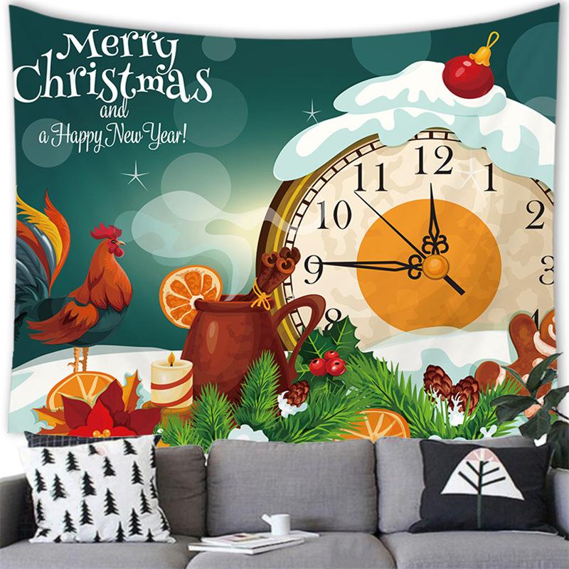 Merry Christmas Cartoon Snowman Cross-border Supply Factory Tapestry Wall Hanging