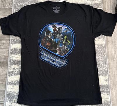 2014 Guardians of the Galaxy Gamora Star-Lord Rocket Drax Groot 100% Baumwolle T-Shirt Herrenshirts Oberteil Größe XL