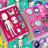 6Pcs/set Anime KPop Demon Hunters Stickers Demon Hunters Tiger DIY Scrapbooking Phone Luggage Skateboard Waterproof