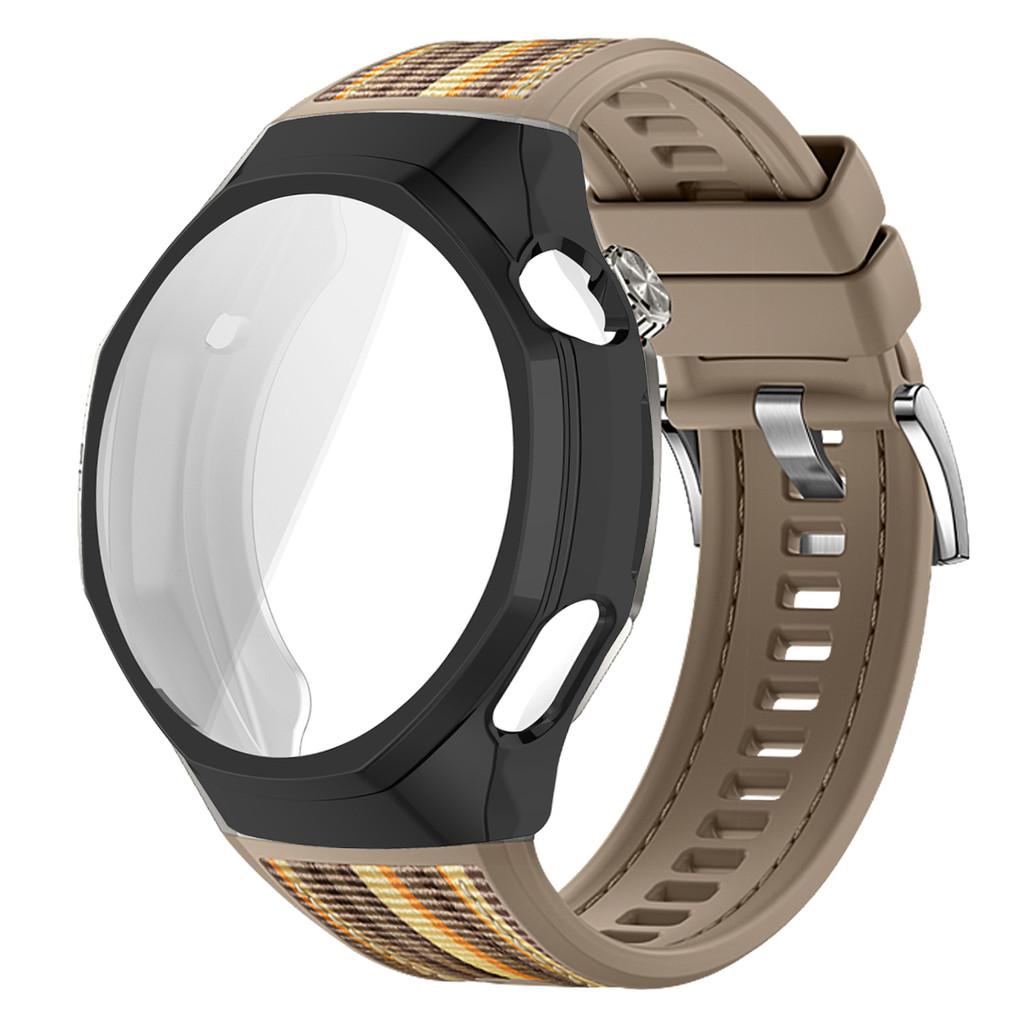TPU Soft Case+Silicone Sport Woven Bracelet Band With TPU Protector Bumper Shell Cover For Huawei GT6 Pro 46mm