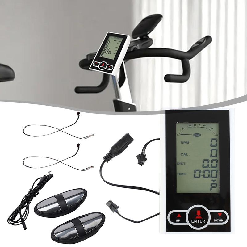 Inomhuscykelcykel Monitor Hastighetsmätare Motionscykel Crosstrainer Display Instrumentbräda För Cyklar Stegmaskin Gym Fitness