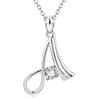 Fashionable Diamond Necklace In European and American 26 English Letters