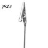 Metal Pole Memo Stand 2 Pcs Wooden Cube Base Holder with Clips, Mini Table Multi-combination Number Stands for Name Cards, Photos, Memos, Wedding,