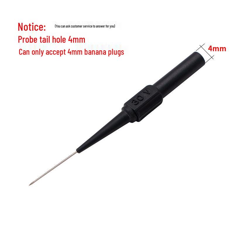 

Universal Multimeter Test Lead Extension: Non-Destructive Piercing Probe with Fine Steel Needle for Auto Repair Detection.