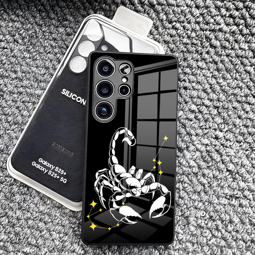 Scorpion Tattoo Design Phone Case For Samsung S26 Ultra S25 Edge Ultra S23 S22 S21 S20 Ultra Plus S24 Fe A25 Glass Cover