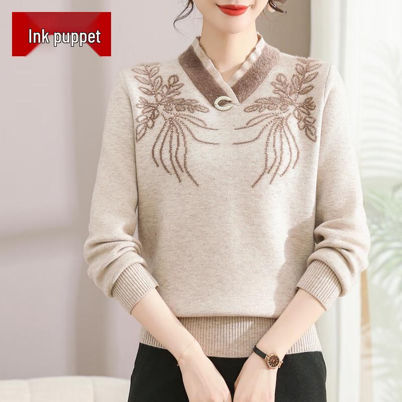 

Women s Warm Fleece-Lined Knit Sweater 3XL