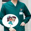 1 Stück Acryl Flacher Ausweishalter mit Einziehbarem Clip für Krankenschwester Arzt ID-Kartenhalter Medizinischer Arbeitsausweis Clip Büro Krankenhausbedarf