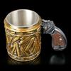 High-quality Western Revolver Gun With Ammo Bullet Beer Mug for Collecting