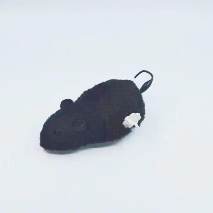 4-Color Interactive Cat Teasing Plush Mouse with Wagging Tail