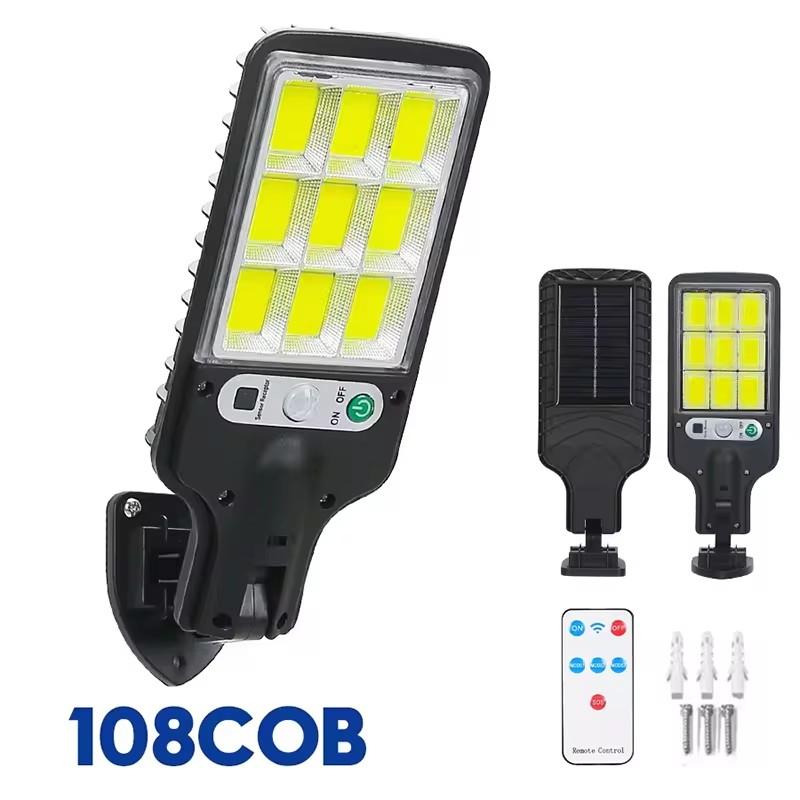 Outdoor Solar Lamp Garden Sunlight Motion Sensor 8m Remote Control Solar Focus Wall Street Light Waterproof External Solar Lamp
