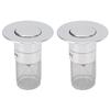 2pcs Stainless Steel Bathtub Plug Bathtub Stopper Bathroom Drain Plug with Rubber Gasket for 34?40mm Sewers