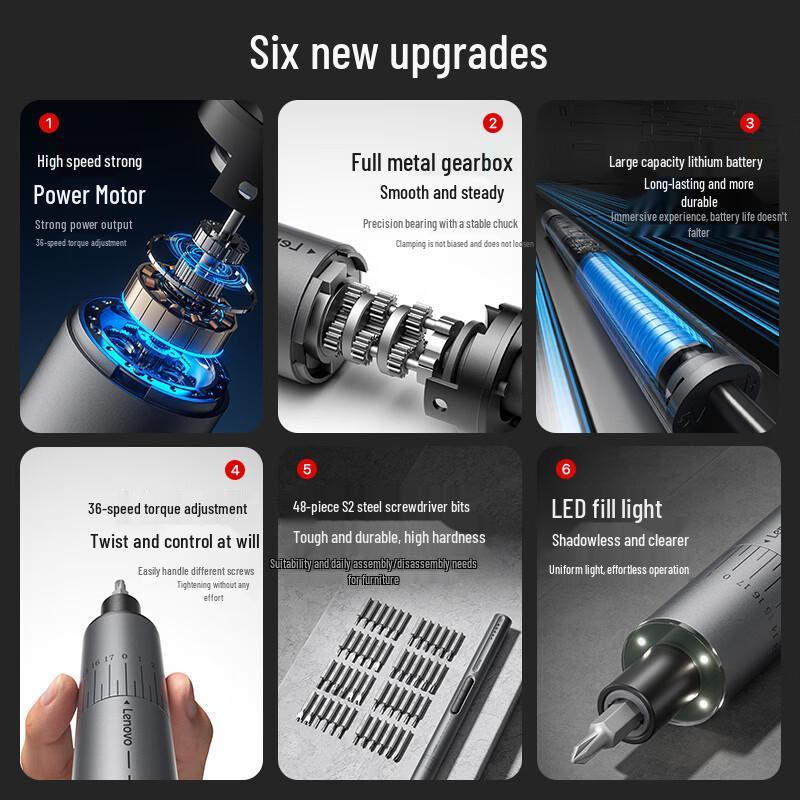 Lenovo E5 Electric Precision Screwdriver Set CN plug (adapter included)