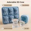 Ice Cube Mold  Highland Cow Silicone Tray Highland Cow  Cute 3D Ice for Whiskey Cocktails Beer & Drinks Reusable Silicone Molds