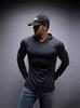 Spring & Autumn Men's Quick-Dry Stretchy Hooded Running Sweatshirt